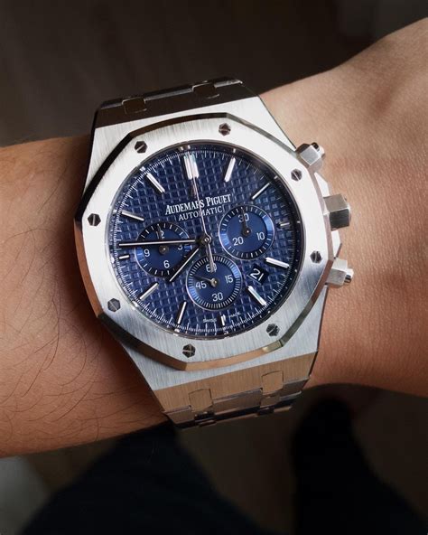 audemars piguet royal oak chronograph automatic stainless steel mens watch|ap royal oak pre owned.